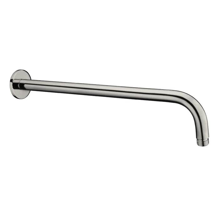 Braccio doccia satinato 35 cm design tondo in acciaio inox