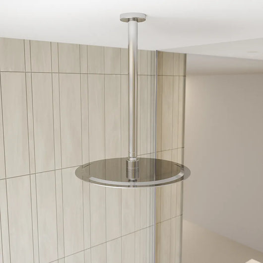 Braccio doccia a soffitto cromato 20 cm
