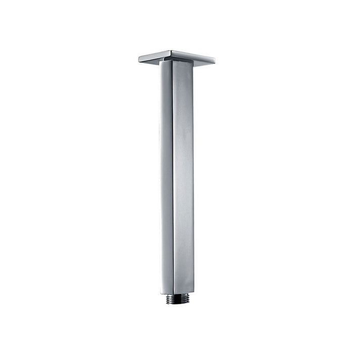 Braccio doccia a soffitto acciaio inox satinato quadrato 20 cm KYOTO