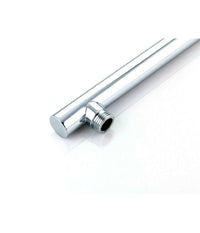 Braccio Per Soffione Doccia Tondo In Ottone Cromato Completo Di Rosone 40cm         