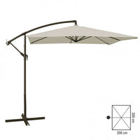 OMBRELLONE DA GIARDINO A BRACCIO 2x3mt ECRU VERDELOOK