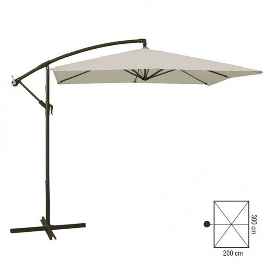 OMBRELLONE DA GIARDINO A BRACCIO 2x3mt ECRU VERDELOOK