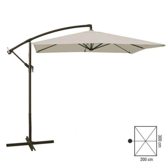 OMBRELLONE DA GIARDINO A BRACCIO 2x3mt ECRU VERDELOOK