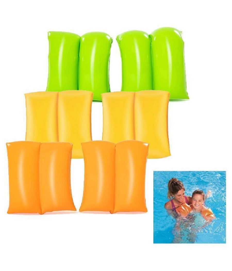 Braccioli Colorati 20x20cm Per Bambini Mare Piscina Assortiti Gonfiabili 32005         