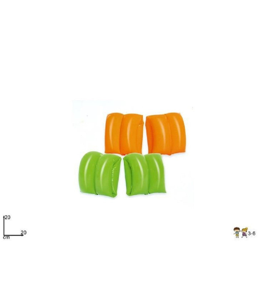 Braccioli Colorati 20x20cm Per Bambini Mare Piscina Assortiti Gonfiabili 32005         