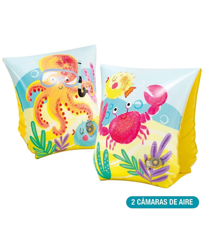 Braccioli Fun Fish 23 X 15 Cm Multicolore Bambini 3 - 6 Anni Piscina Mare 58652         