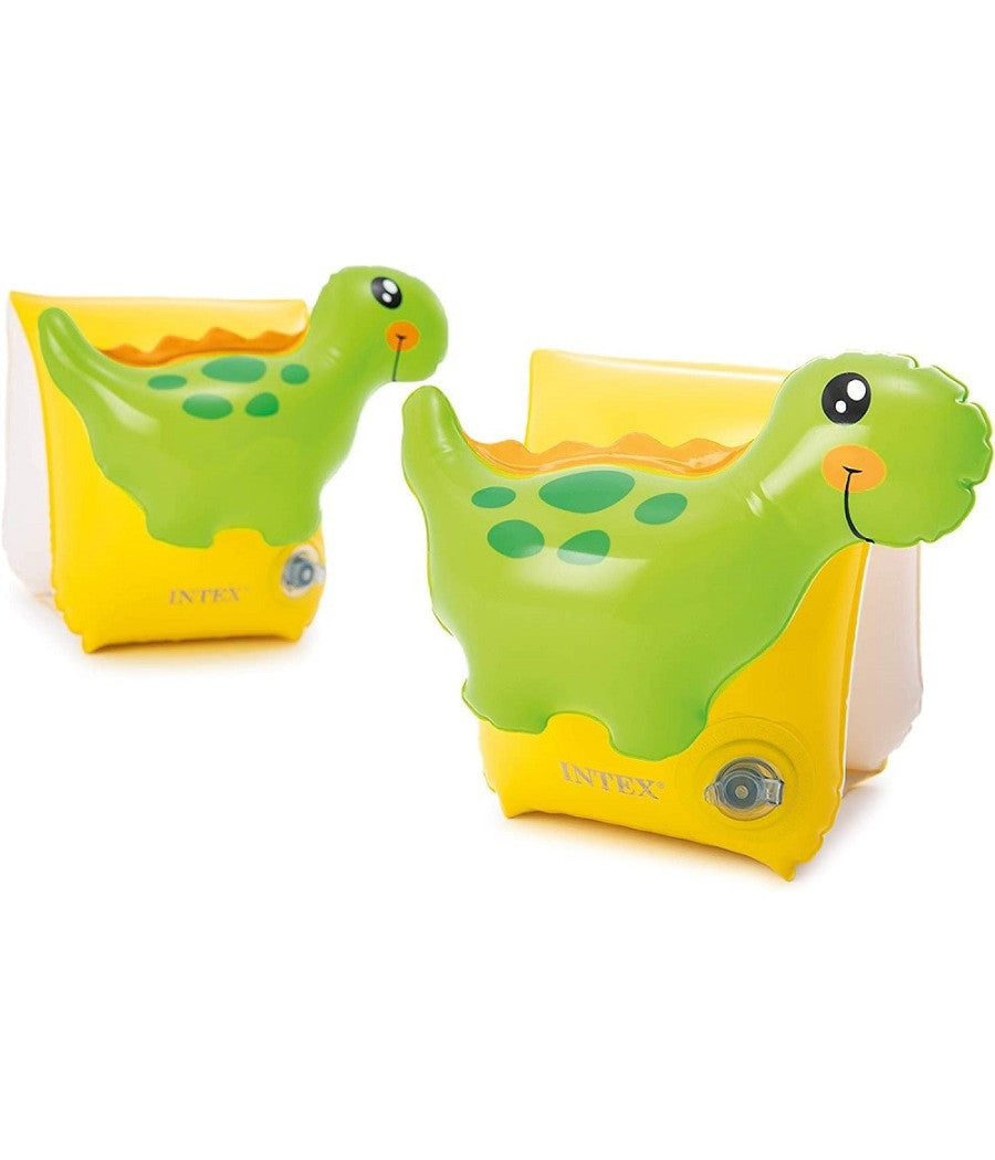 Braccioli Gonfiabili Dinosauri 23 X 20 Cm Per Bambini Dai 3-6 Anni Piscina 56664         