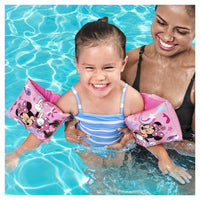 Trade Shop - Braccioli Gonfiabili Minnie Valvole Sicurezza Accessori Mare Piscina 23x15cm 019968 -