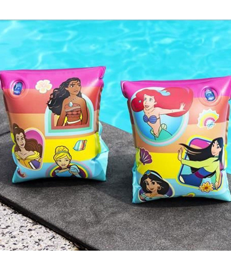 Braccioli Per Il Mare Da Principessa Per Bambine Spiaggia Piscina Nuoto 23x15 Cm         