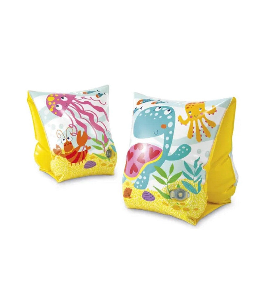 Braccioli Stampa Fondo Marino 23x15 Cm Gonfiabili Per Bambini Piscina Mare 56666         