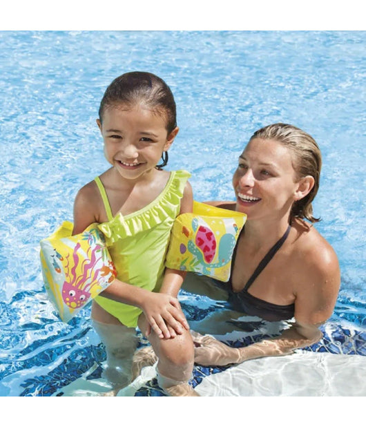 Braccioli Stampa Fondo Marino 23x15 Cm Gonfiabili Per Bambini Piscina Mare 56666         