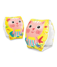 Braccioli Stampa Gattini Felici Gonfiabili 20x15cm Per Bambini Piscina Mare 56665         