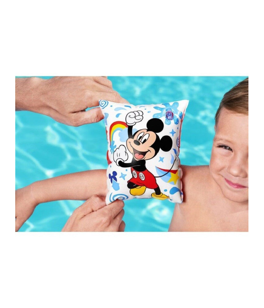 Braccioli Topolino Mickey E Gli Amici Del Rally 23x15cm Bambini 3-6 Anni 91002         