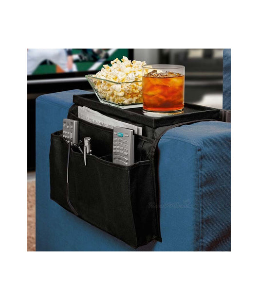 Bracciolo Divano Salvaspazio Poltrona Sofa Arm Rest Organizer Tv Porta Oggetti         