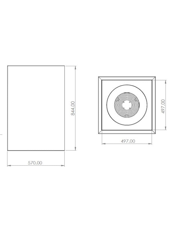 Braciere da giardino, Barbecue con griglia con foro per wok e copertura protettiva - Q1 Corten