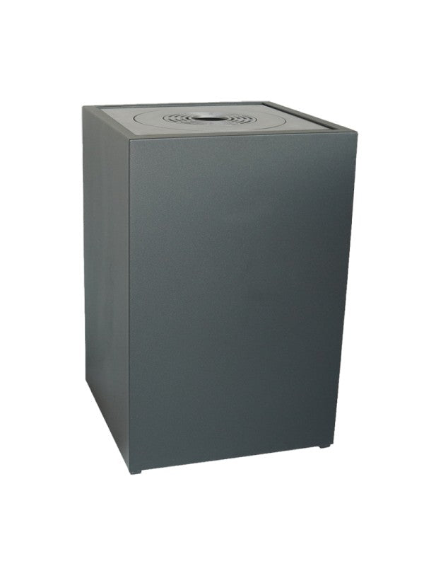 Braciere da giardino, Barbecue con griglia con foro per wok e copertura protettiva- Q1 Grafite