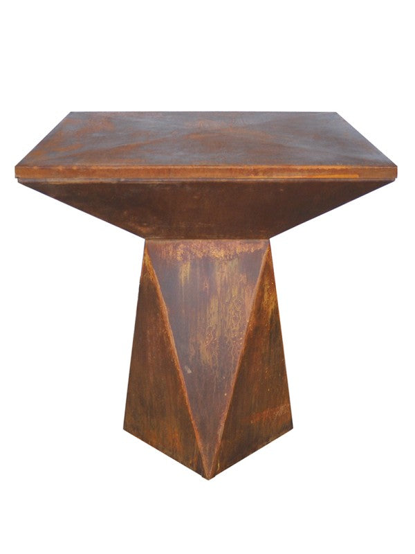 Braciere da giardino, Barbecue con grglia con gambe e copertura protettiva - G1 corten