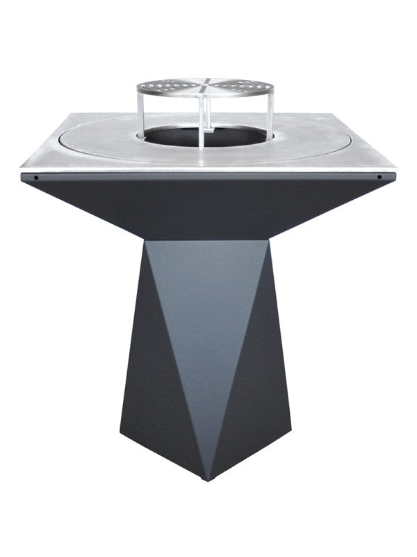 Braciere da giardino, Barbecue con griglia con gambe e copertura protettiva - G1 grafite