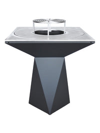 Braciere da giardino, Barbecue con griglia con gambe in acciaio - G1 grafite