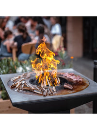 Braciere da giardino, Barbecue con griglia in acciaio - G1 grafite