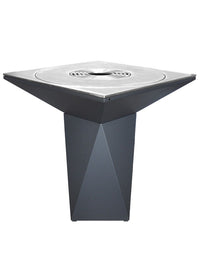 Braciere da giardino, Barbecue con griglia con gambe e copertura protettiva - G1 grafite