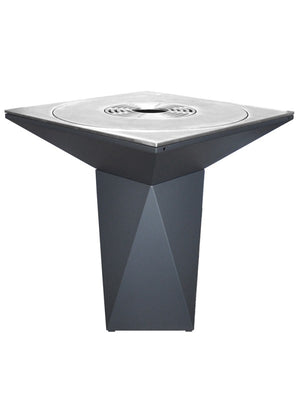 Braciere da giardino, Barbecue con griglia con gambe e copertura protettiva - G1 grafite