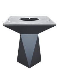 Braciere da giardino, Barbecue con griglia con foro per wok in acciaio - G1 grafite