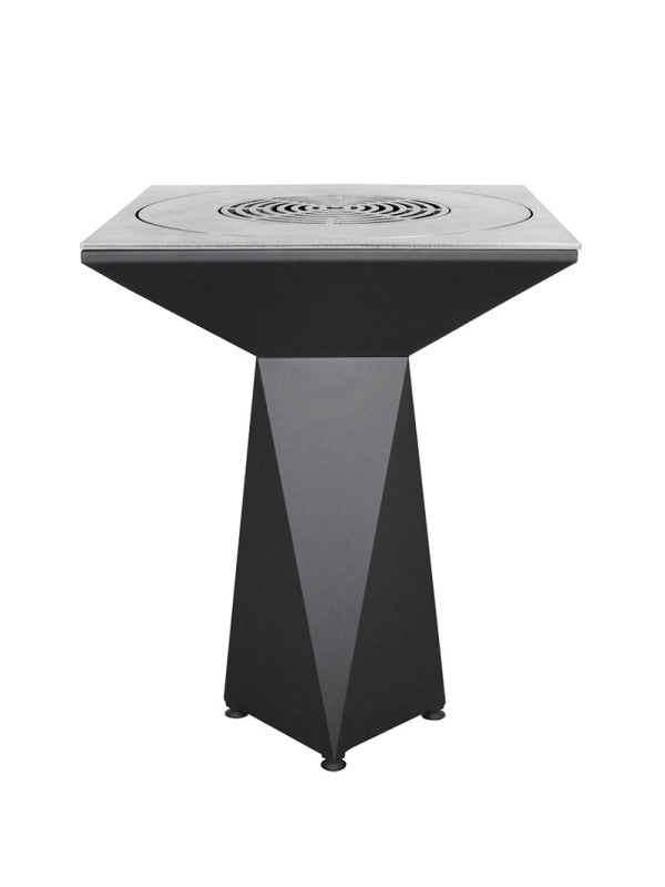 Braciere da giardino, Barbecue con foro per wok e copertura protettiva - G1 Basic grafite