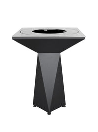 Braciere da giardino, Barbecue con griglia con foro per wok in acciaio - G1 Basic grafite