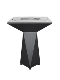 Braciere da giardino, Barbecue con foro per wok e griglia con gambe in acciaio - G1 Basic grafite