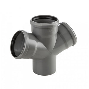 Braga ø110x50x50mm a 67° doppia con guarnizione