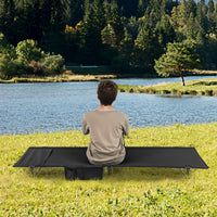 Brandina da campeggio ultralight per adulti con tasca laterale, Brandina compatta per viaggi all'aperto e casa e spiaggia Nero-Letti e sacchi a pelo