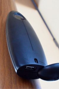 Ombrellone Brera ecru - legno noce con luci LED