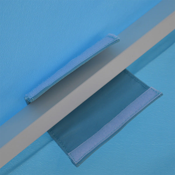 Ombrellone Brera blu - bianco lucido con luci LED