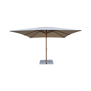 Ombrellone Brera ecru - legno noce con luci LED