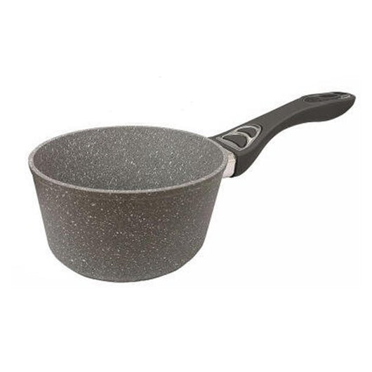 Trade Shop - Brocca Per Latte In Alluminio Antiaderente Rivestimento Pietra Manico Soft-touch ⌀16/18cm -    -16 Cm   -