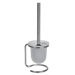 Scopino in vetro su supporto nero spazzolato OMEGA 11x40x13 cm