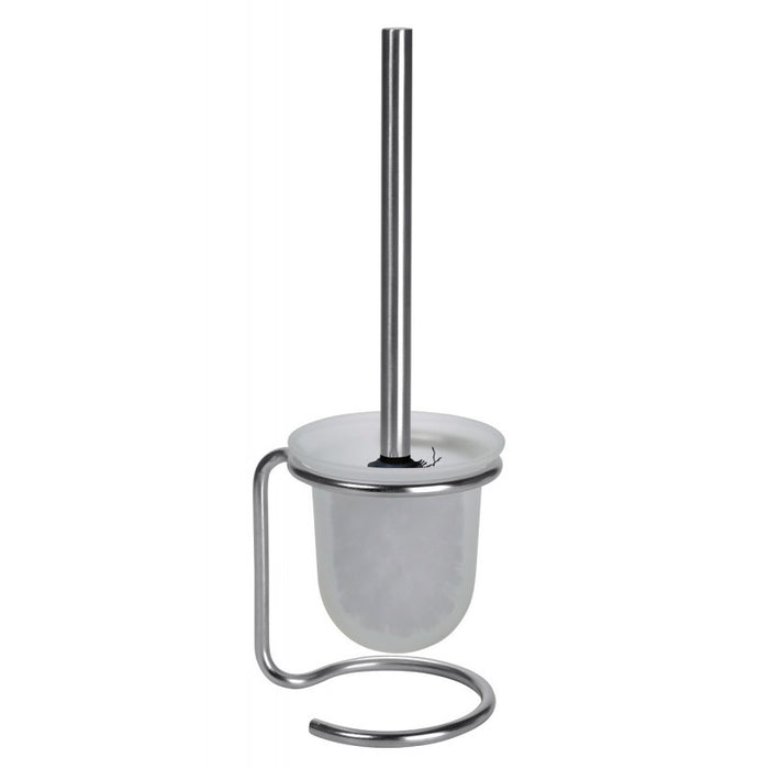 Scopino in vetro su supporto nero spazzolato OMEGA 11x40x13 cm