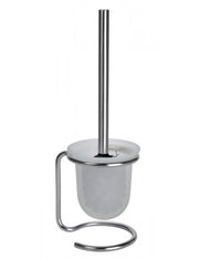 Scopino in vetro su supporto nero spazzolato OMEGA 11x40x13 cm