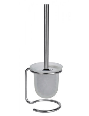 Scopino in vetro su supporto nero spazzolato OMEGA 11x40x13 cm