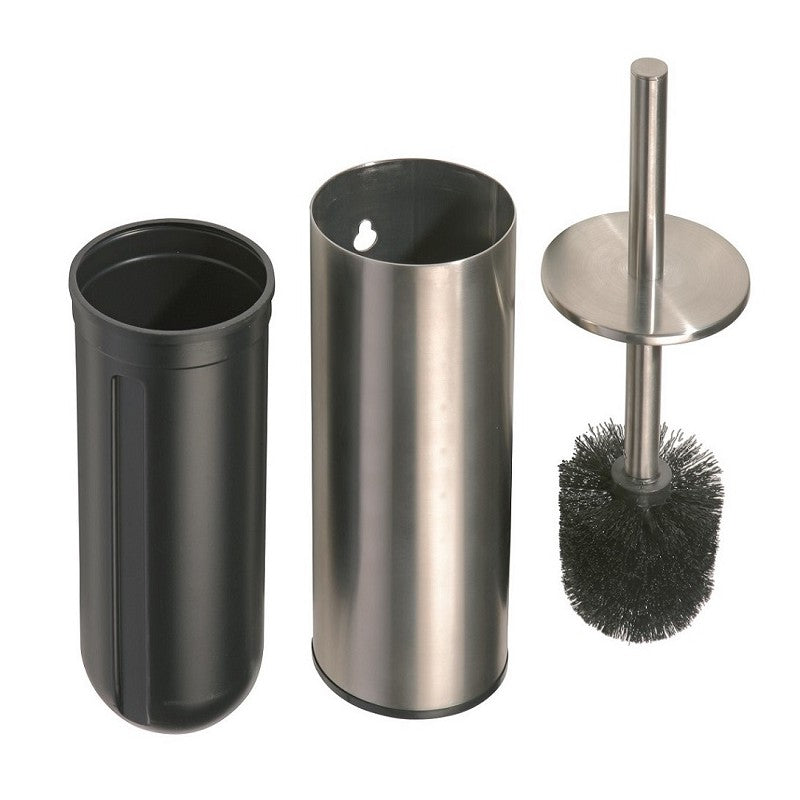 Scopino NEO in acciaio nero con coperchio 39x10,5x Ø9cm