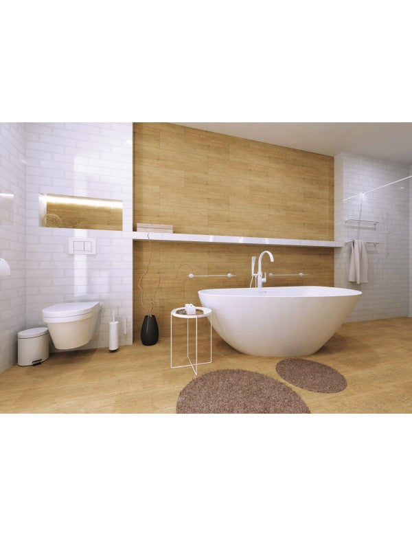 Scopino da parete BIANCO in ottone bianco 38 cm