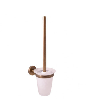 Scopino WC a parete COLORADO in vetro e ottone bronzo 40cm