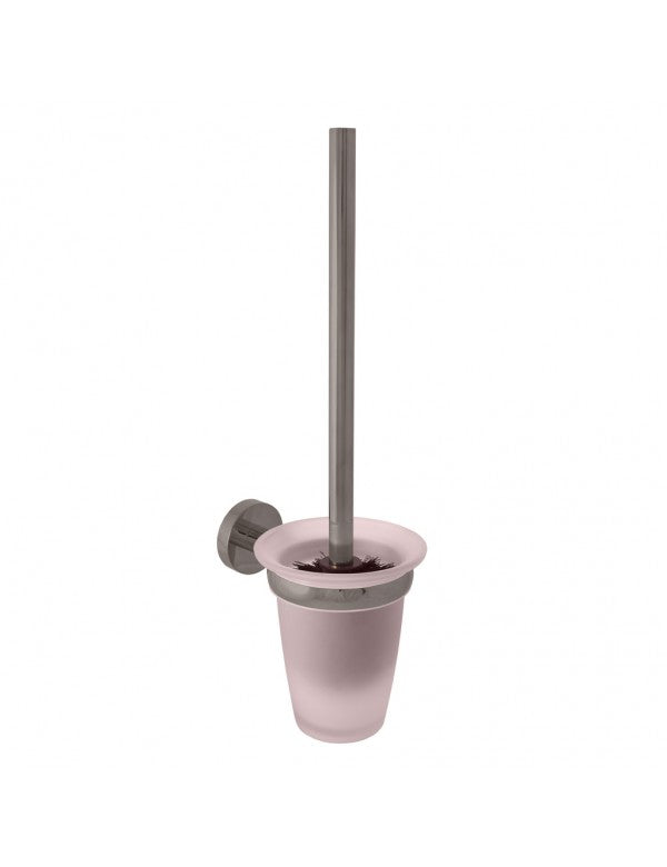 Scopino da parete COLORADO in vetro e ottone grigio metallo spazzolato 40cm