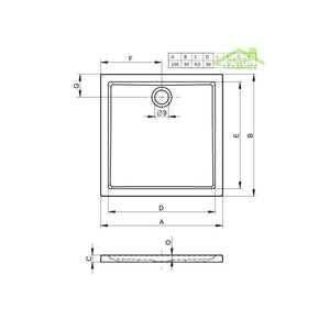 Scopino WC a muro YUKON in vetro e ottone bianco cromato 40 cm