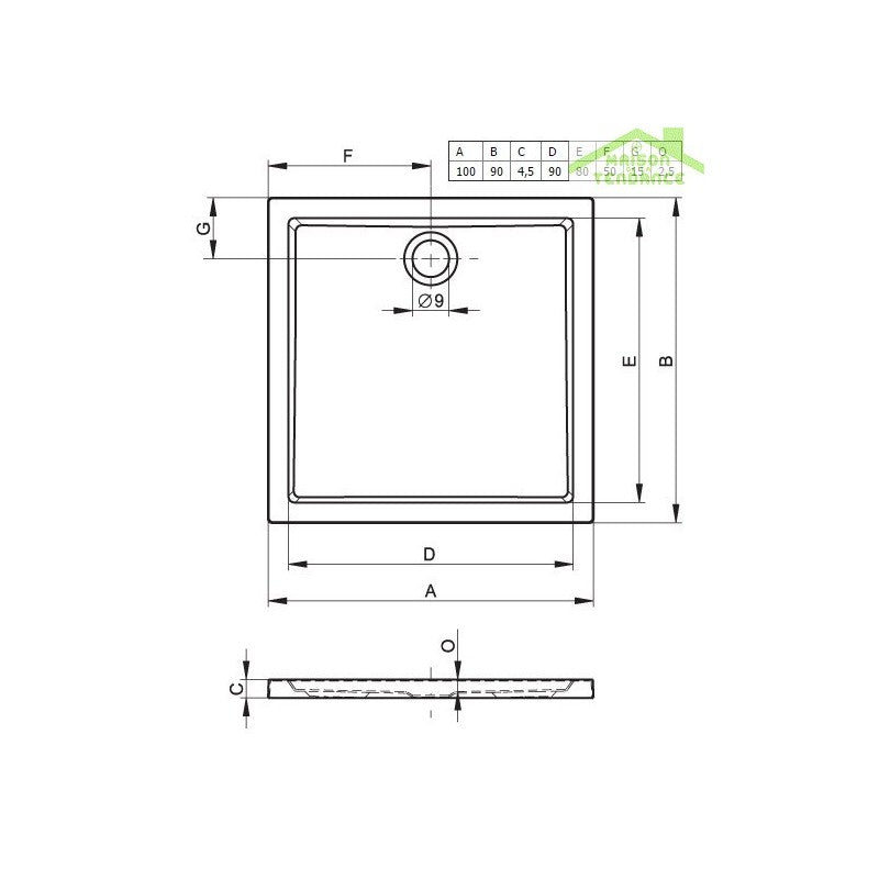 Scopino WC a muro YUKON in vetro e ottone bianco cromato 40 cm