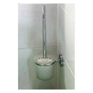 Scopino da parete ALFA in zinco, tazza in vetro, 39x14x11,5cm