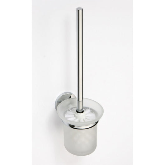 Scopino da parete ALFA in zinco, tazza in vetro, 39x14x11,5cm