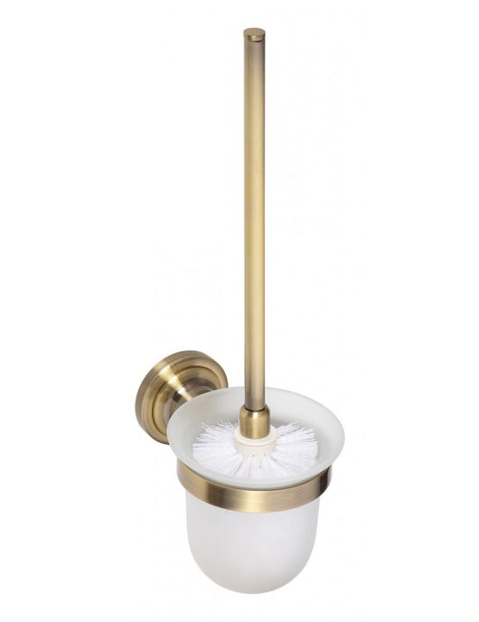 Scopino da parete RETRO in ottone, tazza in vetro 11x36x15 cm