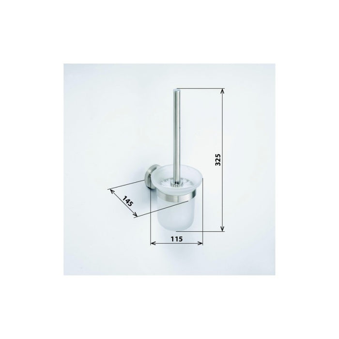 Scopino NEO bianco, tazza in vetro 32,5x14,5x11,5cm